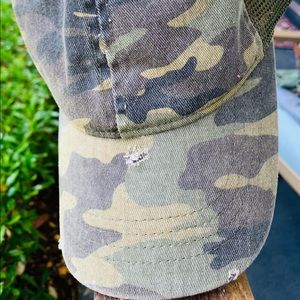 Women’s Camo Messy Bun Hat